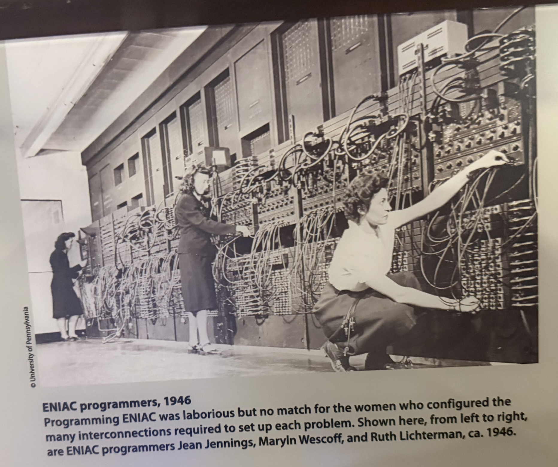 ENIAC programmers, 1946 — Jean Jennings, Maryln Wescoff, and Ruth Lichterman
